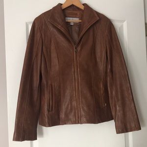 Brown Lambskin Jacket Marc New York - Size S